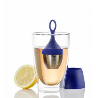 Autour Du Thé|Compagnie & Co Boule à infuser Flottante Bleue