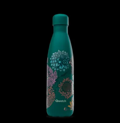 Autour Du Thé|Compagnie & Co Bouteille Iso Qwetch Inox Dahlia