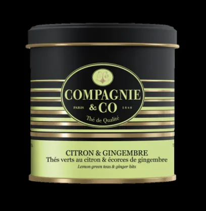 Thés Aux Agrumes|Thés Verts|Compagnie & Co Citron & Gingembre