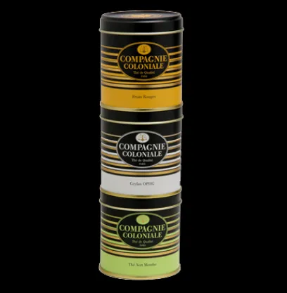 Coffrets De Thés|Thés Fruités|Compagnie & Co Coffret Découverte Ceylan/Fruits rouges/Thé Vert Menthe