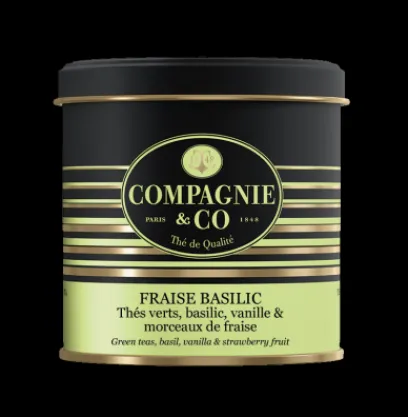 Coffrets De Thés|Thés Gourmands|Compagnie & Co Coffret Herbier Fraise Basilic & Thé Vert Menthe