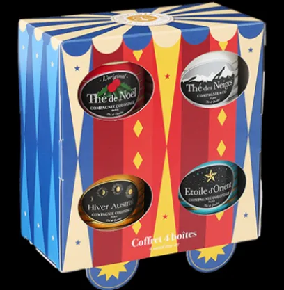 Coffrets De Thés|Rooibos|Compagnie & Co Coffret Noël 4x30g