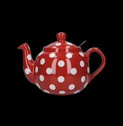 Autour Du Thé|Compagnie & Co Théière anglaise multicolore rouge/blanc