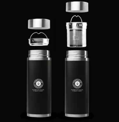 Autour Du Thé|Compagnie & Co Théière Nomade Inox Iso Noire