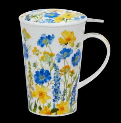 Autour Du Thé|Compagnie & Co Tisanière Dunoon Cottage Border Blue avec étui